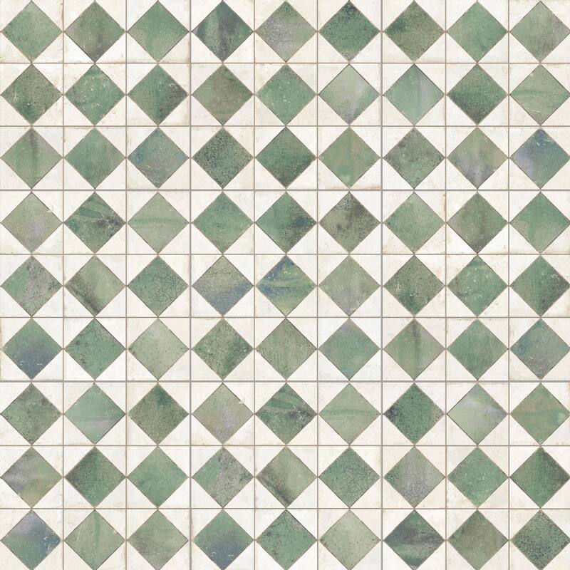 Merola Tile Kings Arles Green 13" x 13" Ceramic Floor and Wall Tile