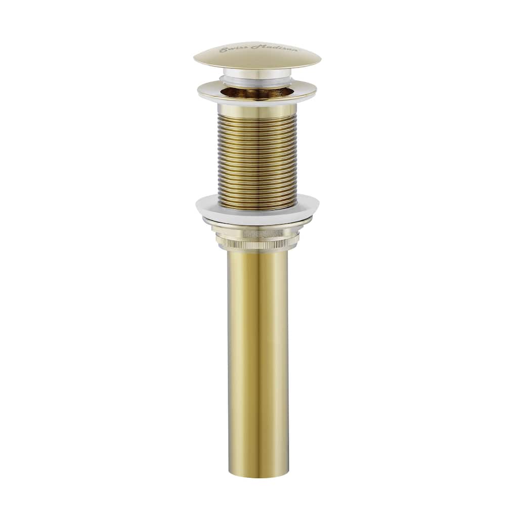 Residential Non-Overflow Pop Up Sink Drain 1.75 In Gold - 2.6" x 1.25" 8.05"