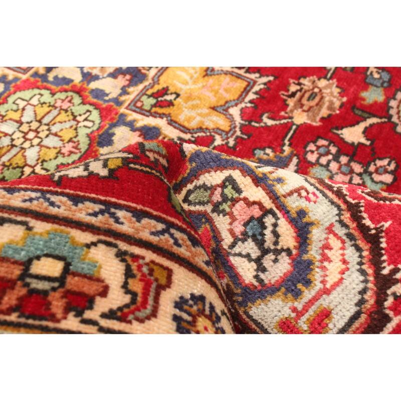 ECARPETGALLERY Hand-knotted Antalya Vintage Red Wool Rug - 3'3 x 4'6