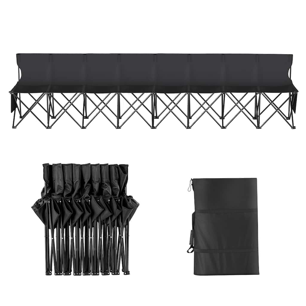 Portable Folding Bench for Football Fishing, No Assembly Instant Seating