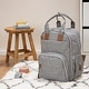 preview thumbnail 12 of 11, Backpack Diaper Bag - Gray