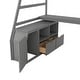 preview thumbnail 44 of 43, Twin Size Loft Bed with 7 Drawers 2 Shelves and Desk