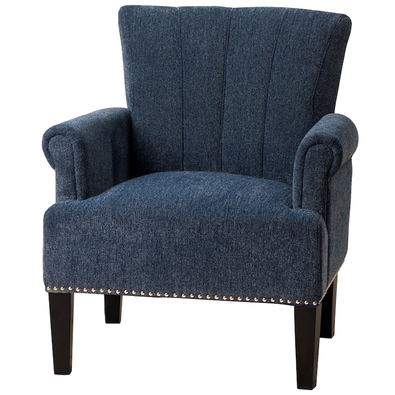 Accent Rivet Tufted Polyester Armchair