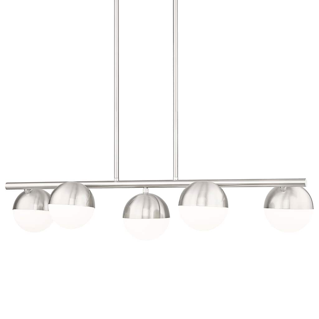 Z-Lite 7517-5L Realm Sphere 5 Light 42" Wide Linear Chandelier