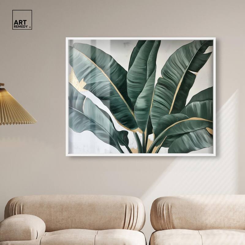 Jungle Jewel Jade II Shadowbox by Art Remedy