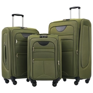 Softside Luggage Expandable 3 Piece Set Suitcase Upright Spinner ...