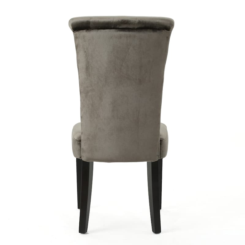 Velvet Tufted and Flared Dining Chairs