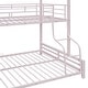 preview thumbnail 11 of 34, Contemporary Design Twin over Full Metal House Bunk Bed, Safety and Convenience, Stability and Durability, Space-saving, Pink