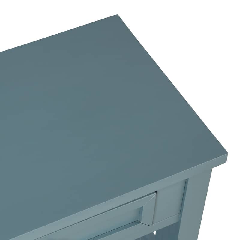 36'' Vintage Entryway Table with 4 Drawers and 1 Storage Shelf