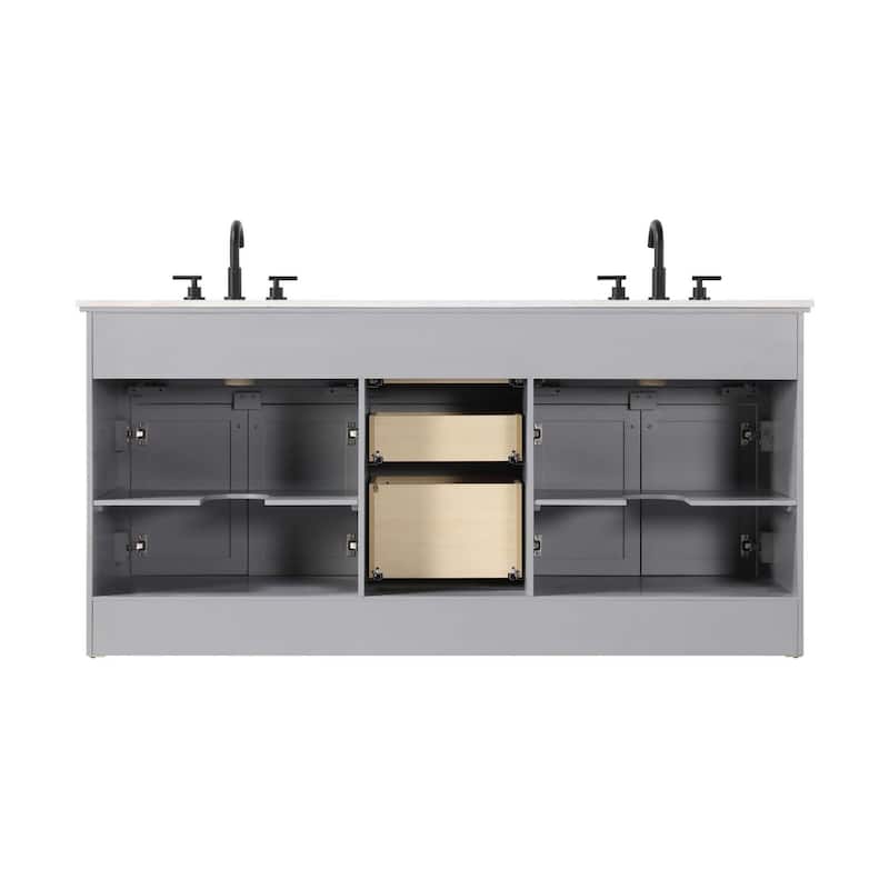 Nathaniel Double Bathroom Vanity (54-84 inch)