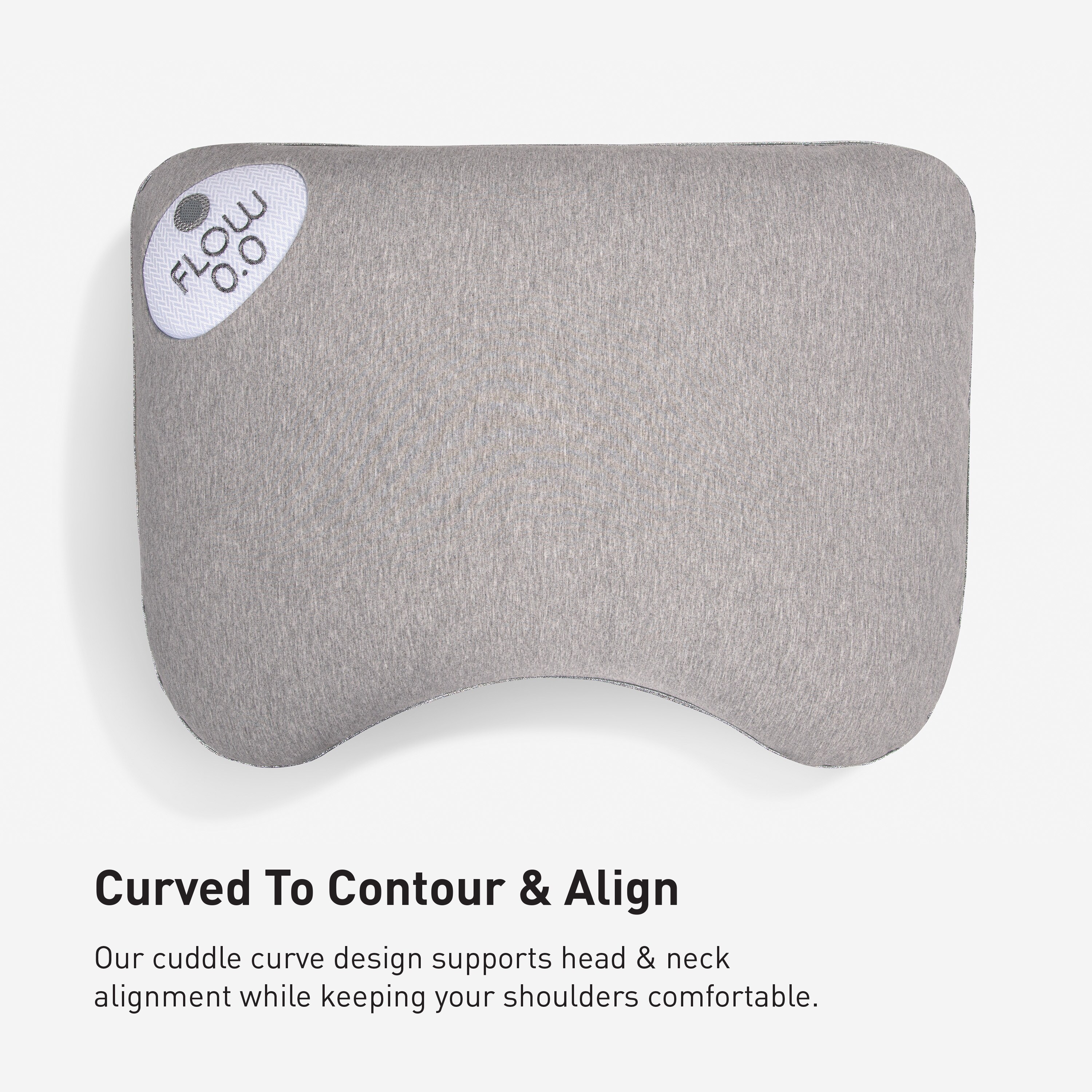 Comfy Curve Pillow in Grey, Shop Today. Get it Tomorrow!