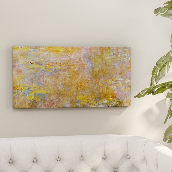 Shop Copper Grove Claude Monet Water Lily 2 Canvas Wall Art Overstock 19483092