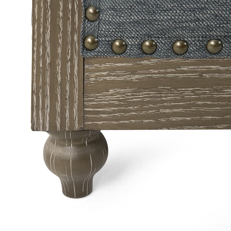 39" Upholstered Button Tufted Club Chair
