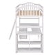 preview thumbnail 10 of 15, Multifunctional Twin Loft Bed with Storage Drawers, Bookshelves, Cabinet and Desk, Solid Wood Frame with Guardrails and Ladder
