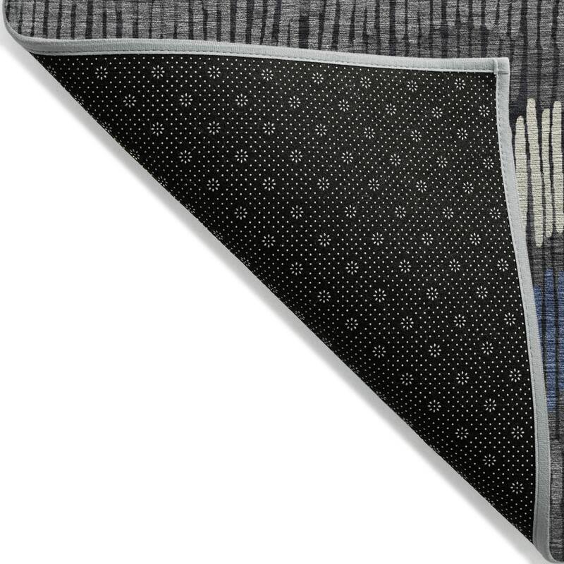 HomeRoots Striped Transitional Rectangle Outdoor Rug