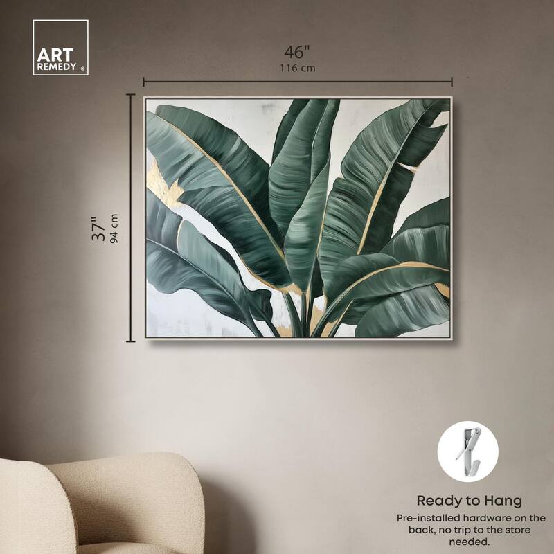 Jungle Jewel Jade II Canvas by Art Remedy