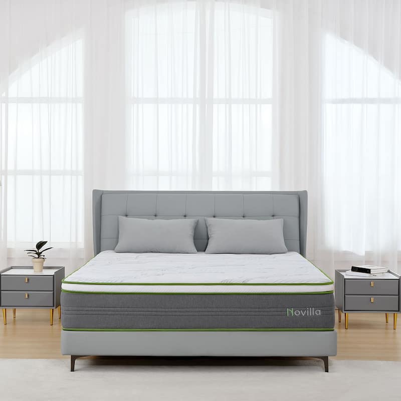 Novilla 12-inch Gel Memory Foam Hybrid Pocket Springs Mattress - Full