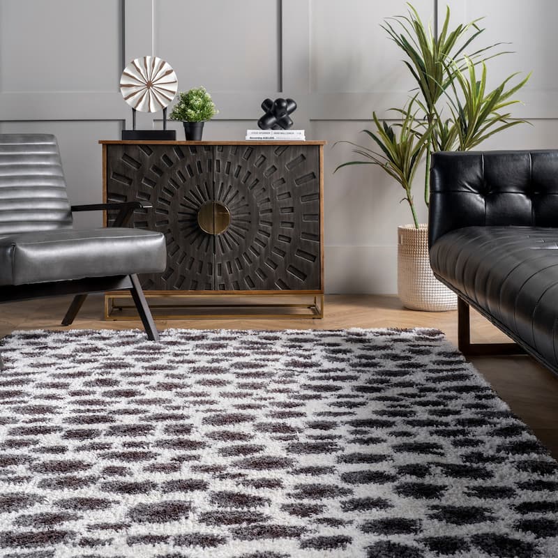 Nuloom Lennon Cozy Shag Leopard Area Rug