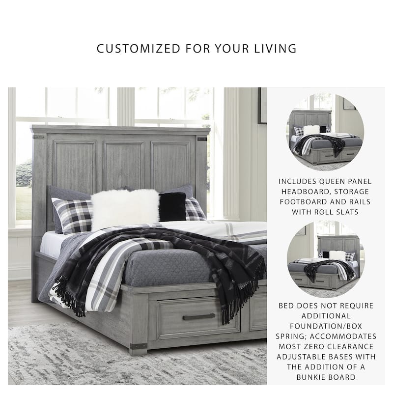 Signature Design by Ashley Russelyn Gray Storage Bed