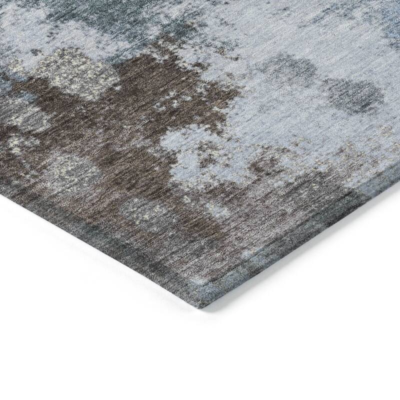 HomeRoots Abstract Transitional Rectangle Outdoor Rug