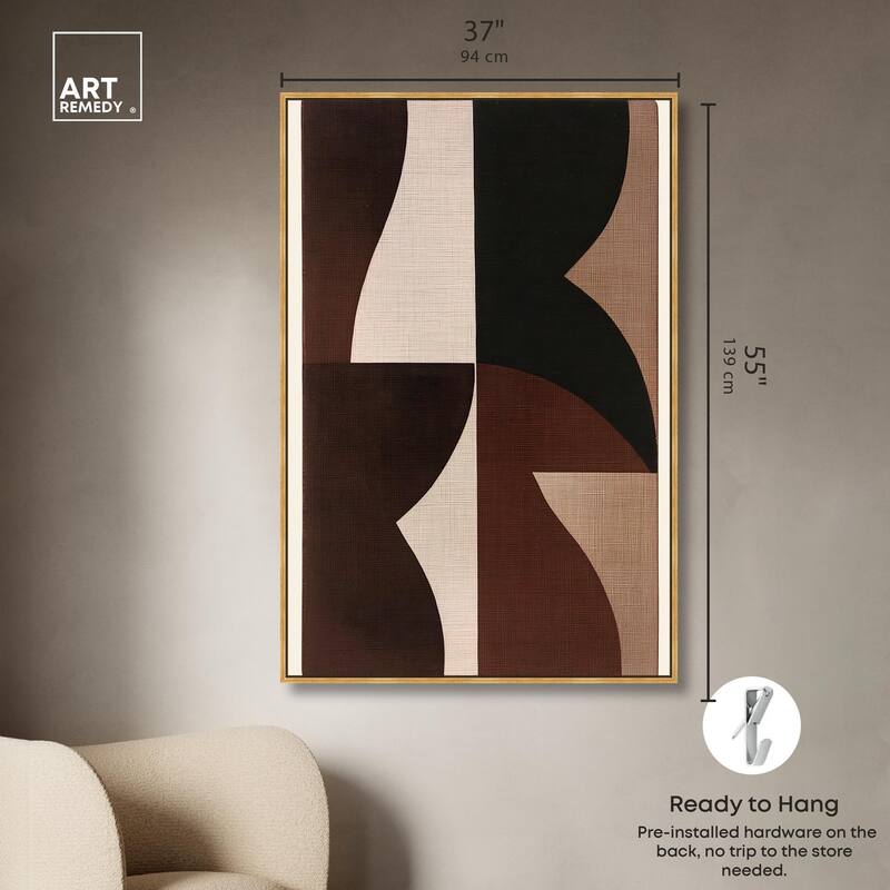 Quartet in Brown II Canvas by Art Remedy