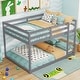 preview thumbnail 7 of 18, Costway Full Over Full Bunk Bed with Full-length Guardrails &