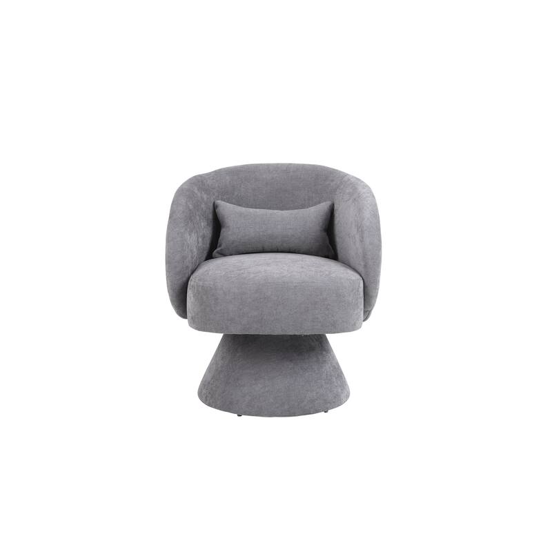 Modern 360 Degree Swivel Accent Chair Armchair, Comfy Velvet Barrel Chair for Living Room,Round Swivel Accent Chair Corner Chair