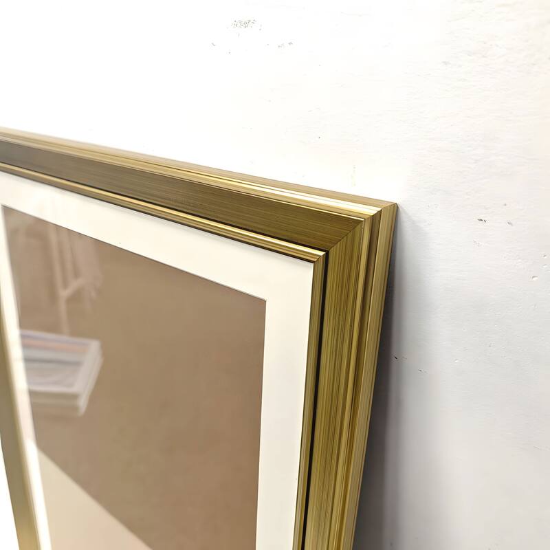 Set of 3 Green Leaf Botanical Framed Wall Art - Replaceable Canvas Prints with Solid Wood Picture Frames, Modern Plant