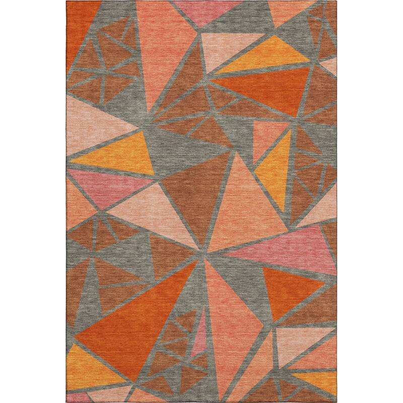 Premium Washable Super Soft Contemporary Mosaic Mayfield Rug