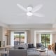 preview thumbnail 8 of 16, 36"/42"/48" Low Profile Ceiling Fan with ABS Blades 3 Color LED Light for Bedroom Living Room APP and Remote Control