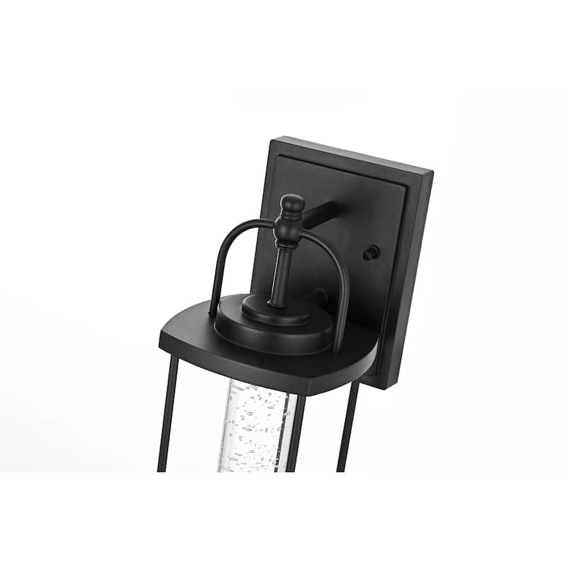 Leonora 15 inch LED Outdoor Wall sconce in Black - 15"