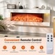 preview thumbnail 8 of 7, Gymax 18'' 3-Sided Wall Mounted Electric Fireplace w/ 32''Wide