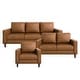 preview thumbnail 7 of 48, Fremont & Park Pitts 3-Piece Living Room Set Brown