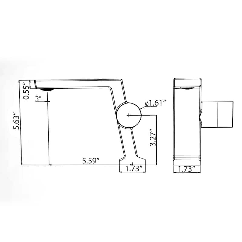 Single Handle Bathroom Faucet Brass 1 Hole Modern Bathroom Sink Basin Faucets Matte Black