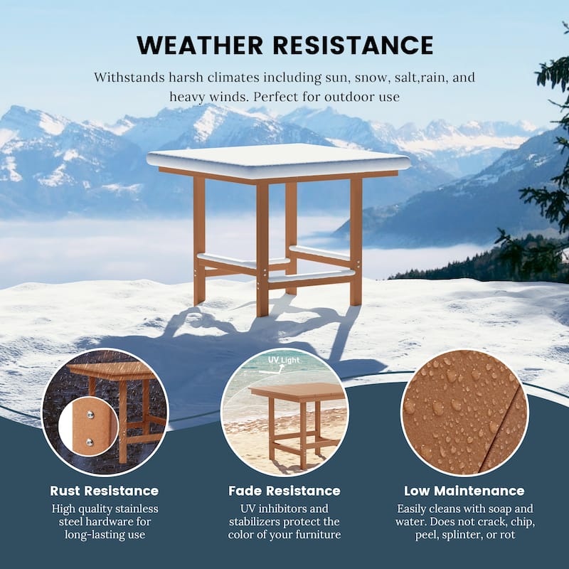 Polytrends Shoreside 5-Piece Arm Chair Dining Set