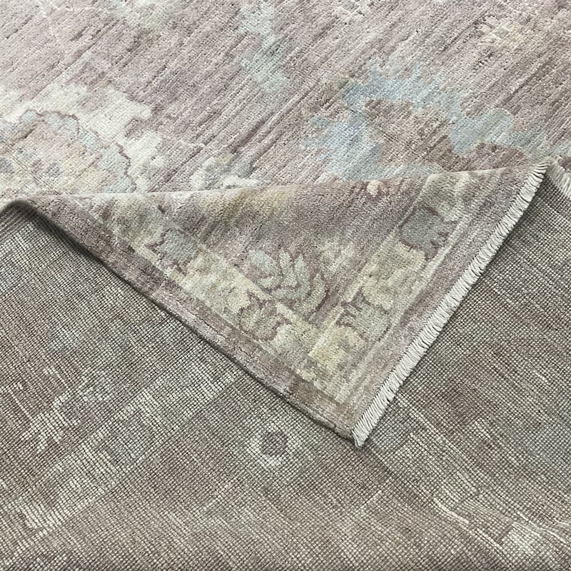 HERAT ORIENTAL Handmade Vegetable Dyed Oushak Wool Rug - 9' x 11'9"
