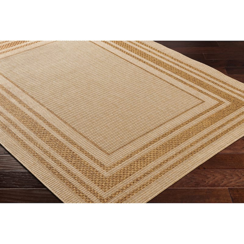Livabliss Pismo Indoor/ Outdoor Casual Border Area Rug