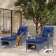 Option Navy Blue-Gray Rattan