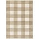 preview thumbnail 4 of 20, The Gray Barn Told Gait Gingham Checker Area Rug 3'10" x 5'5" - Beige/Tan