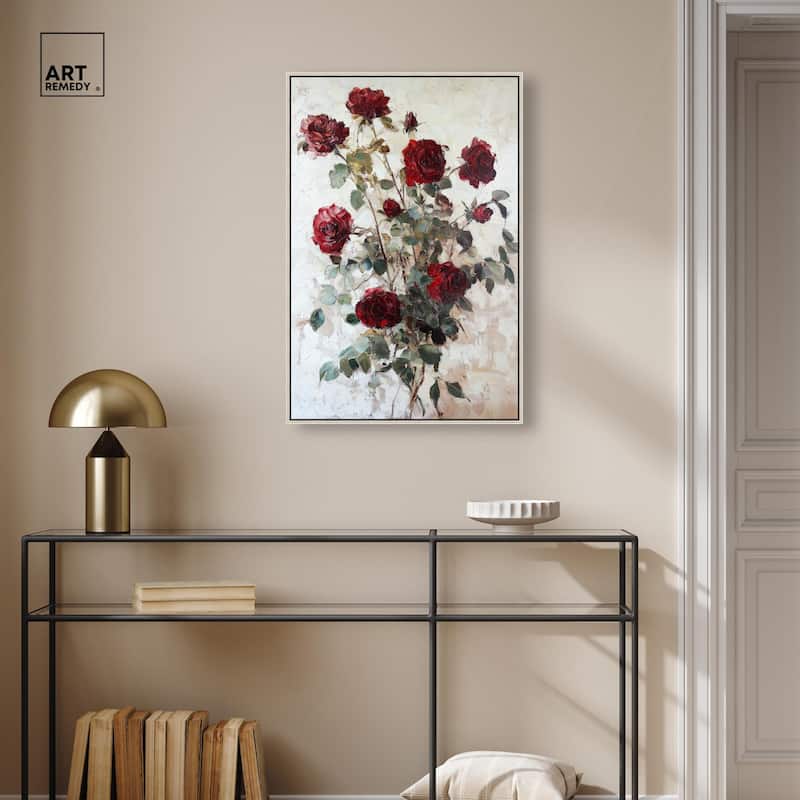 Velvet Vermilion I Canvas by Art Remedy