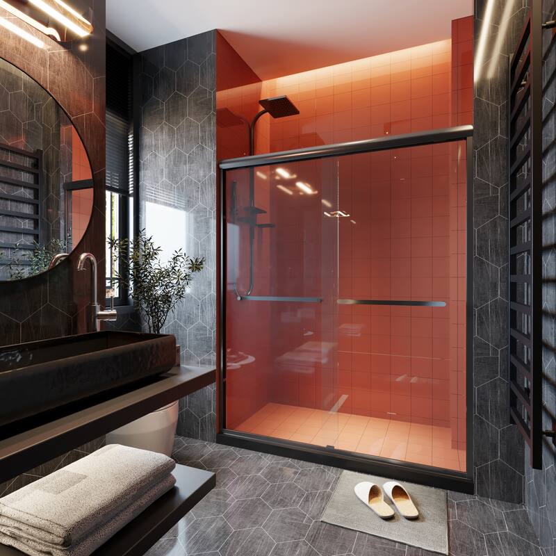TOOLKISS Double-Sliding Prefab Shower Door