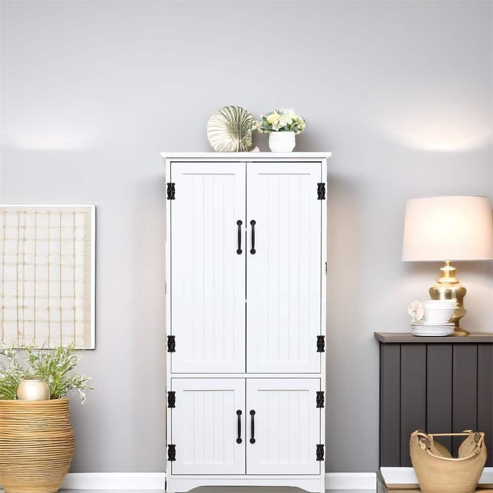 Farmhouse Kitchen Pantry,Floor Storage Cabinet, Cupboard Organizer
