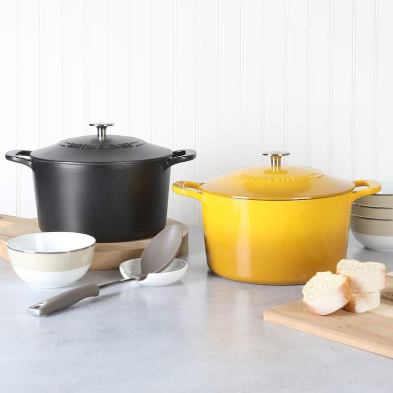 Martha Stewart Gatwick 7 QT Enamel Cast Iron Dutch Oven
