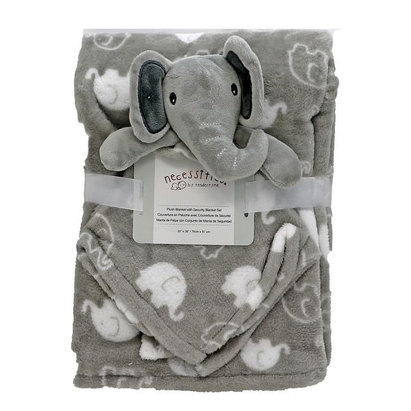 slide 2 of 6, Baby Boys and Girls Blanket And Nunu Set Grey