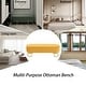 preview thumbnail 117 of 120, Velvet Storage Bench for Bedroom