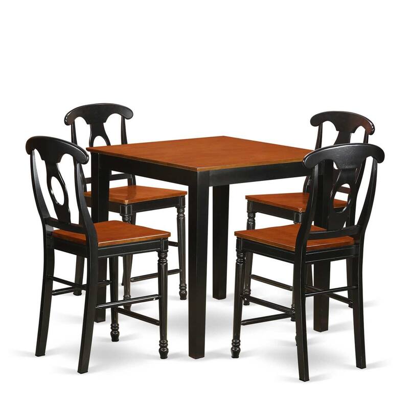 Counter Height Dining Set - 4 Person Table & Chairs - Kitchen Dining Room Furniture