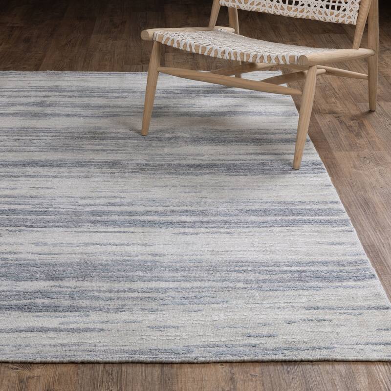 Cameryn Textural Distressed Stripe Area Rug