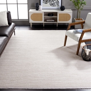 SAFAVIEH Whisper Malin Contemporary Stripe Fringe Rug