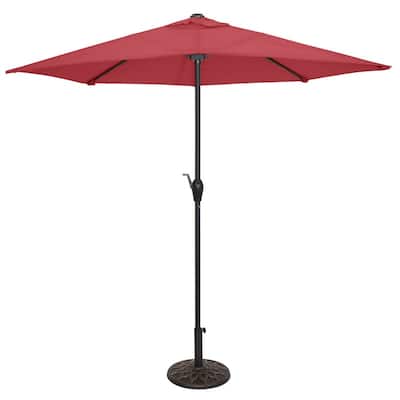 Patio Central Umbrella Cantilever Umbrella Rust Proof Iron