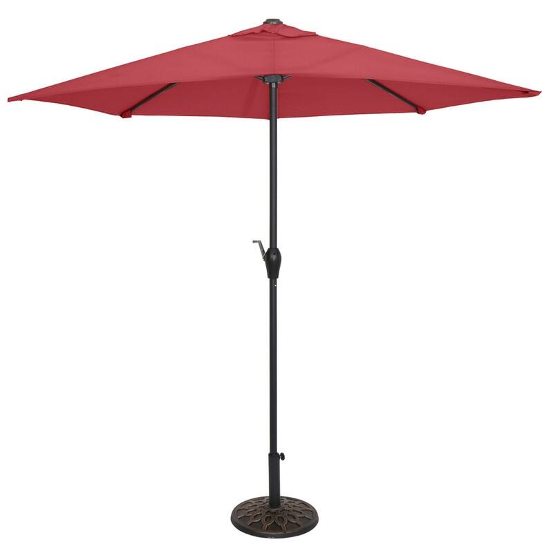 Patio Central Umbrella Cantilever Umbrella Rust Proof Iron